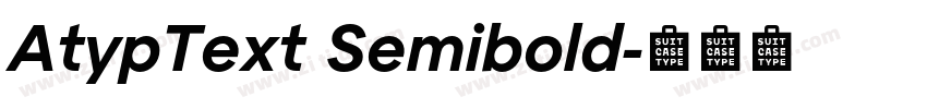 AtypText Semibold字体转换